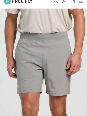 Lululemon Men's Grey Performance Stretch Shorts